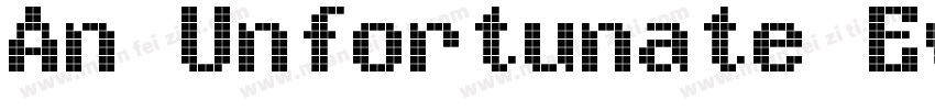An Unfortunate Even字体转换